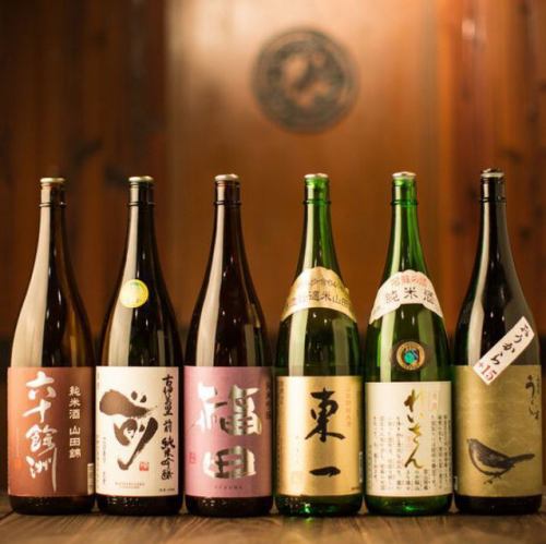 A rich variety of delicious sake from Kyushu.