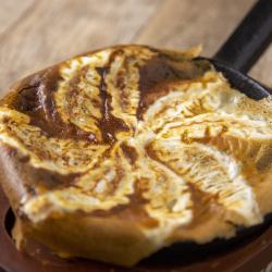 Bite-sized black pork gyoza dumplings