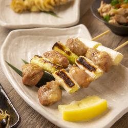 Green onion skewers