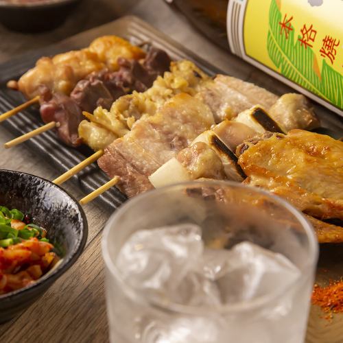 Assortment of 6 kinds of skewers