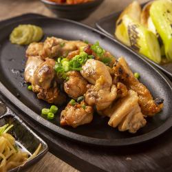 Grilled chicken thigh