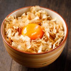 Egg-cooked rice with dashi flavor