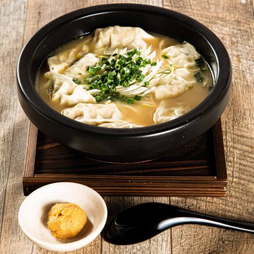 Chicken broth and miso