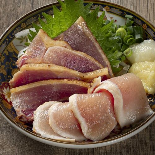 さつま知覧どりのたたき　2種盛り