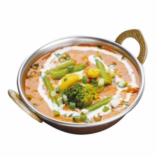 【ベジタブルカレー】ミックスベジタブルカレー/ダルカレー