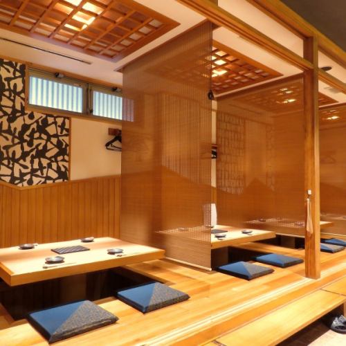 Equipped with a private tatami room that can accommodate up to 20 people ♪