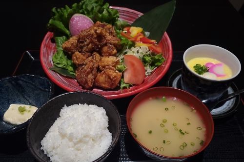 甜辣鸡肉套餐