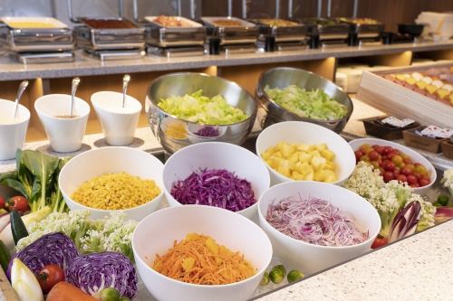 wide variety of salads