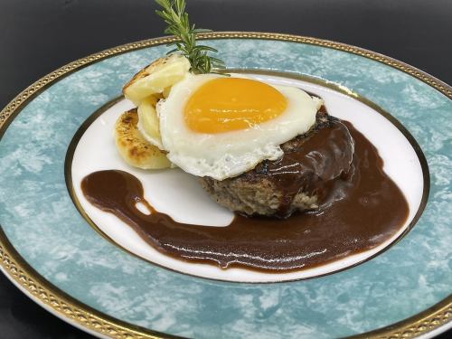 hamburger steak demiglace sauce