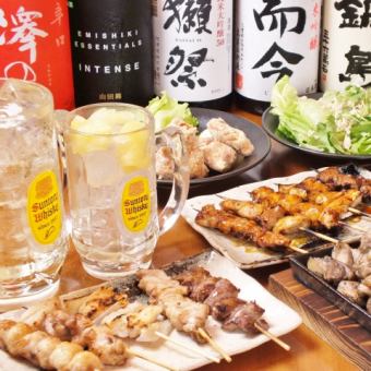 [適合各種聚會！]銀八宴會套餐90分鐘含無限暢飲9道菜4000日元