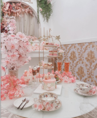  【3月限定】平日‐「Sakura Pink Afternoon Tea」＠3,750円