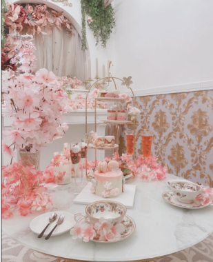 【3月限定】土日祝日‐「Sakura Pink Afternoon Tea」＠4，450円