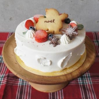 12/21.22.24.25限定　クリスマスショートケーキ【4号】 *時間の記入を必ずお願い致します。