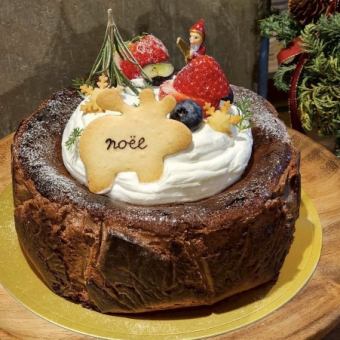 12/21.22.23.24.25限定　ショコラバスクチーズケーキ【5号】 *時間の記入を必ずお願い致します。