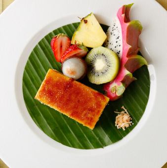 ココナッツミルクのプディング（カノムモーゲーン）～ココナッツミルクとパームシュガーを使ったプリン～