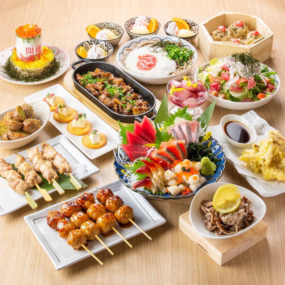 バラエティ豊かな創作料理！生ビール含む3H飲み放題付コース♪