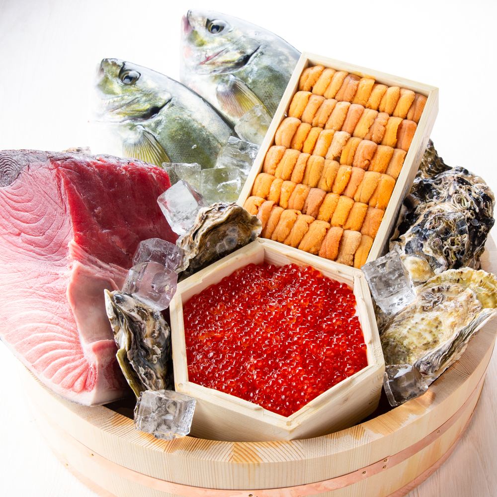 確かな目利きで選ぶ産地直送の魚介類は絶品です！