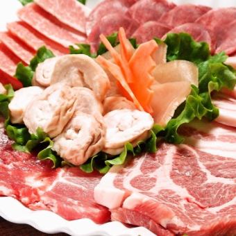 @终极日本猪肉五花肉5种或9种任选韩式火锅9道菜套餐4,235日元（含税）
