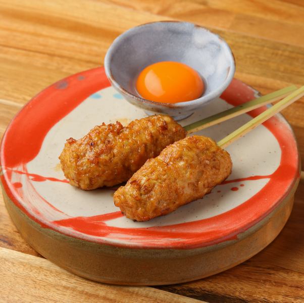 [Manager's recommended menu★Tsukune Tsukimi] The juicy flavor of the meatballs is exquisite.*The price is for one piece.