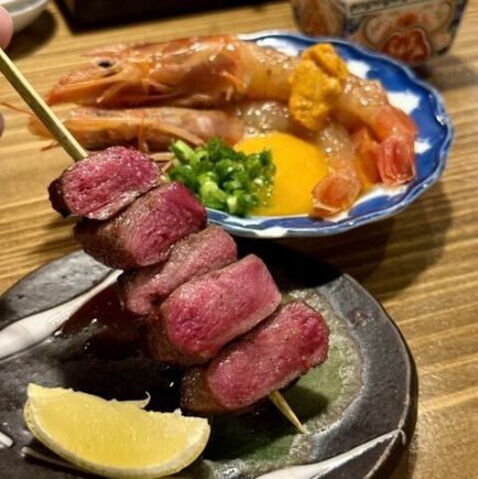 【性价比最高◎附无限畅饮】刺身、烤鸡肉串、煲仔饭、甜点等11道菜★5,500日元(含税)