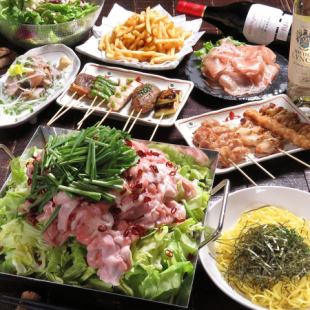 [Premium Daimaou Course] 8 dishes including appetizers and chiritori hotpot + 120 minutes of all-you-can-drink included 5,000 yen★