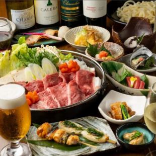 【プレミアム大魔王コース】選べる鍋、旬のお造り、焼鳥まで含まれた8品120分飲み放題付き5000円