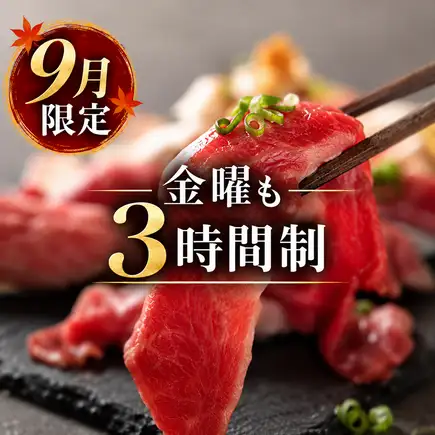 【3小时畅饮】欢迎会和告别会的完美之选！【松家套餐】包含特色烤牛肉在内的10道菜
