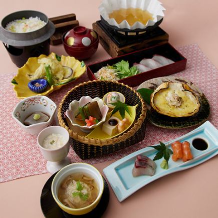 □(11/17より)【季節の特別会席】季節の魚しゃぶ小鍋 さざんか 5,000円(税込)