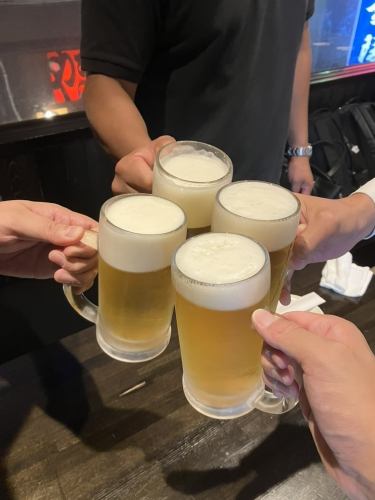 Cheers with beer first~♪