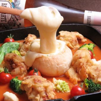 【附2小时无限畅饮】虾、蘑菇、阿吉洛、白切鸡套餐♪ 共10道菜品：5,000日元