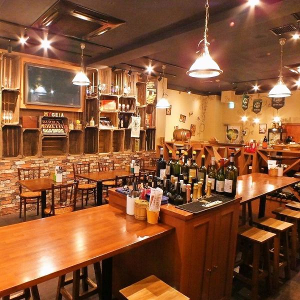 【貸切パーティー30名様～80名様までＯＫ！】　新年会や歓送迎会、ウェディング2次会や会社の大宴会ならお店貸切もOK！大型モニターや音響・映像設備も完備で多彩な演出も実現！ 