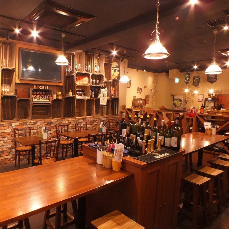 隠れ家イタリアンバルを丸ごと貸切♪30～80名様までOK！