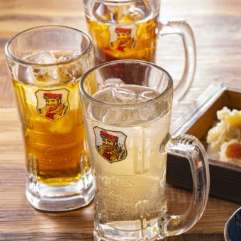 【単品飲み放題コース】120分1480円(税込)◆生ビール含む！