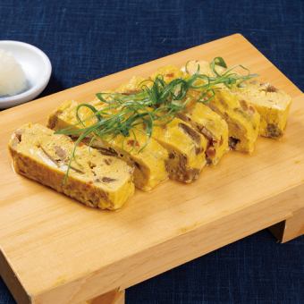鶏ごぼうのだし巻き玉子