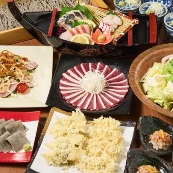 【9月18日から】高田屋名物　岩手鴨使用　ゆず香る鴨の南蛮鍋コース 4000円(税込)※お料理のみ