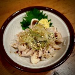 Chicken skin ponzu