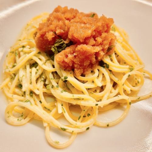 クリーム明太子パスタ