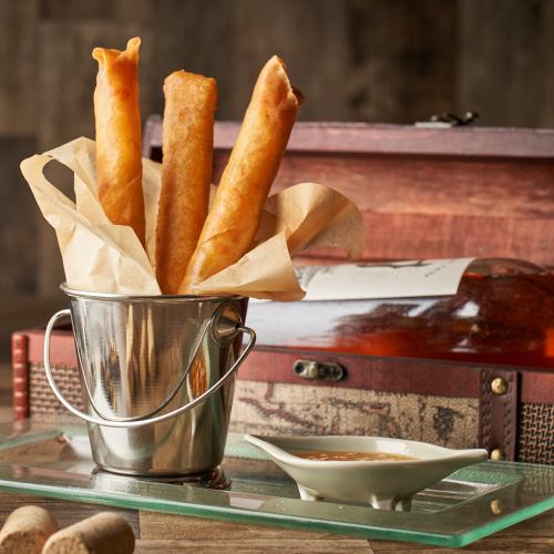 Cheese stick spring rolls