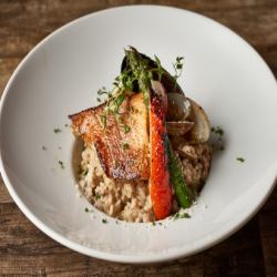 Seafood Vapor Vegetable Grie Porcini Risotto