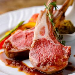 Lamb chops with homemade mustard sauce 2pcs