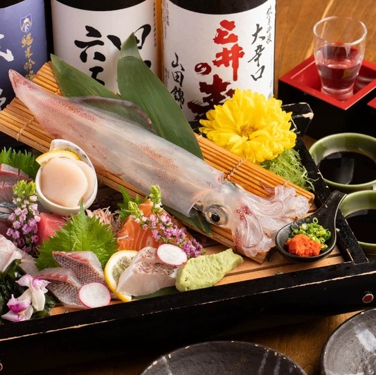 「刺し盛り」産地直送の新鮮魚をお刺身で！
