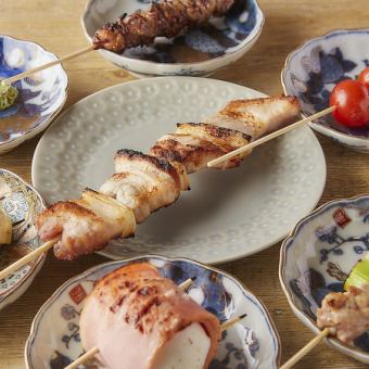 【神コスパ☆3000円】中野区で一番大きい"豚バラ串"付き5品2時間飲み放題付3000円