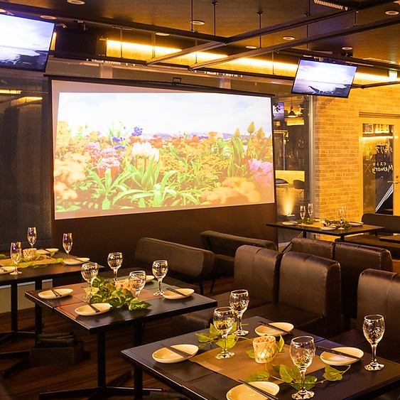 最大100名までOK!!マイクやプロジェクターもございます♪