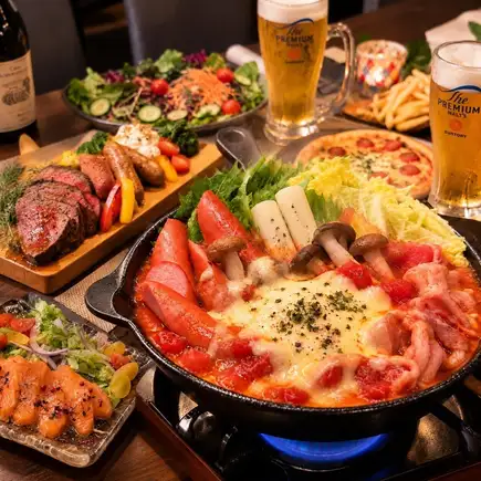 [210 items total] Seasonal limited-time offer ★ Mini hot pot fair included ♪ 2-hour all-you-can-eat and drink ★ 5000 yen → 4500 yen