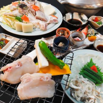 [Recommended hotpot for this season] Tiger puffer hotpot course 8,250 yen (tax included) (7 dishes in total)