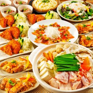 [Lively Course] 7 dishes including salmon carpaccio, chicken steak, chanko nabe, etc. + all-you-can-drink for 3,500 yen