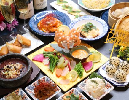 【誕生日プラン】☆2種から選べるバースデープレート付☆誕生日限定コース※日曜ご予約の方専用