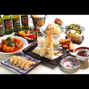 当日OK！【海老尽くし得々コース】名物エビマヨやエビ餃子、炒飯も♪2h飲み放題付3850円