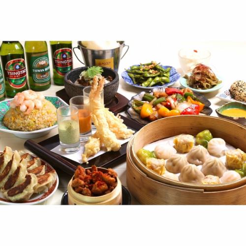 【当日OK！気軽な飲み会に】海老中華◇2時間飲み放題付き！心々コース〈全9品〉4,400円