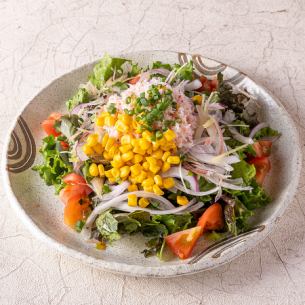 トリュフ薫る ~ 蟹とコーンの香味サラダ ~